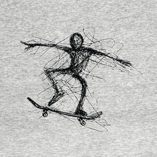 Stickman Skateboarding T-Shirt